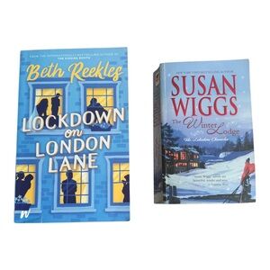 🔹5/$25🔹Lot of 2 Romance Novels. Lockdown in London Lane and The Winter Lodge.
